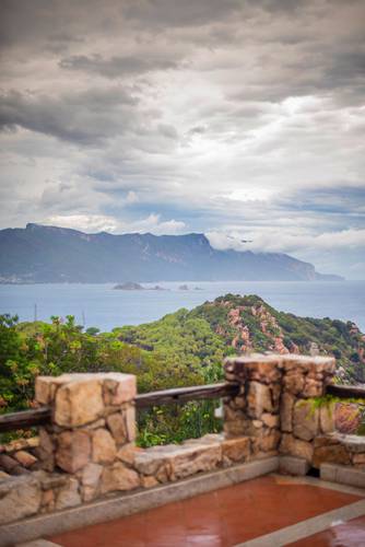 Panoramablick blau monte turri Arbatax - Sardinien