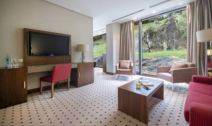 Suite mit zugang zur quelle und zum aquaxana Gran Hotel Las Caldas by blau hotels Asturien