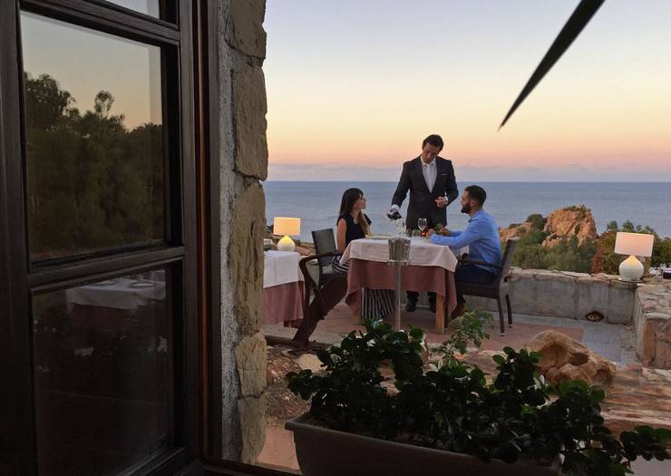 Il gabbiano restaurant blau monte turri Arbatax - Sardinien