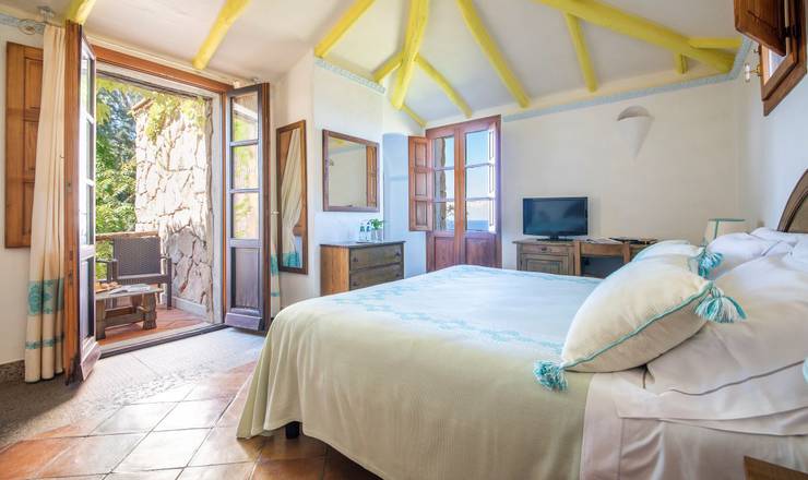 Junior suite mit seitenblick aufs meer blau monte turri Arbatax - Sardinien