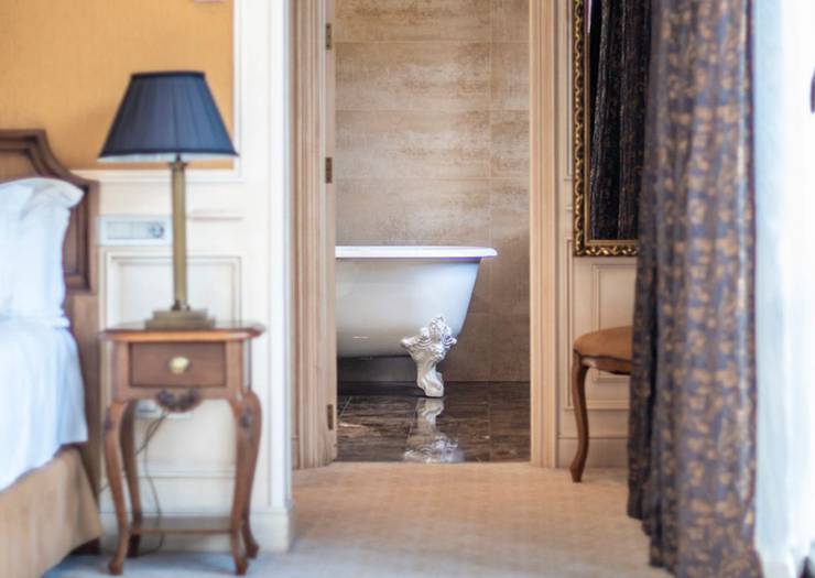 Suite deluxe con accesso a manantial e aquaxana Gran hotel Las Caldas by Blau Hotels Asturie