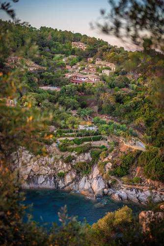 Panoramablick blau monte turri Arbatax - Sardinien
